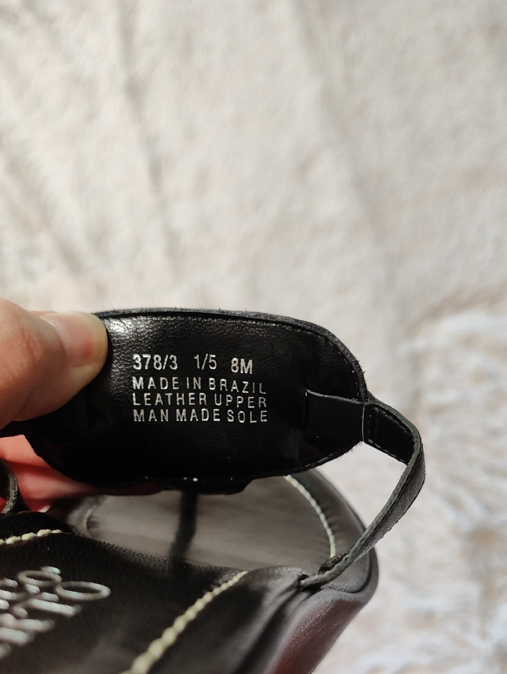 Franco Sarto Leather Wedge Sandals Calf Hair Leopard Black Cream Brown Brazil 8 - Picture 12 of 12